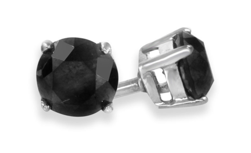 Black diamond earrings from Zales